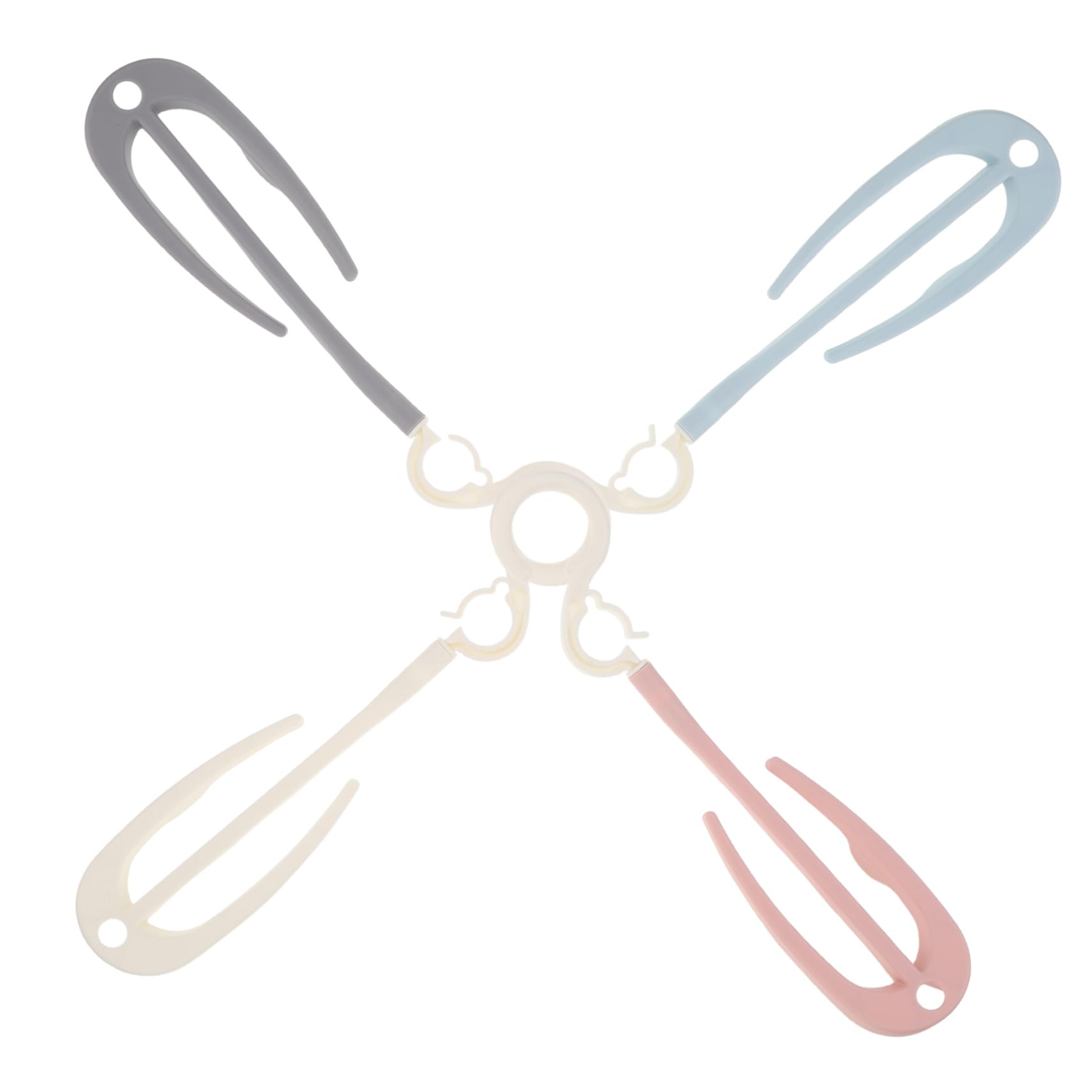 Garneck Space-efficient Shoe Drying Rack Hooks 4 Pack Metal Retail Hangers Wall-Mounted Organizer for Slippers Shoes Sturdy Plastic Construction White Gray Light Blue Light Pink