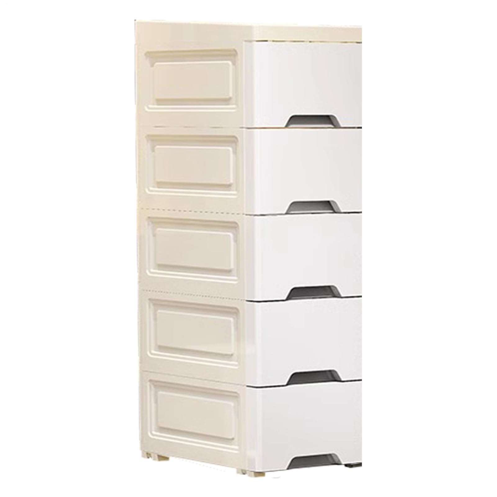 Aufbewahrungsschrank für kleine Räume, schmal, für Küche mit Rollen | Organizer-Turm mit 5 Schubladen, für Badezimmer, Schlafzimmer und Wohnzimmer