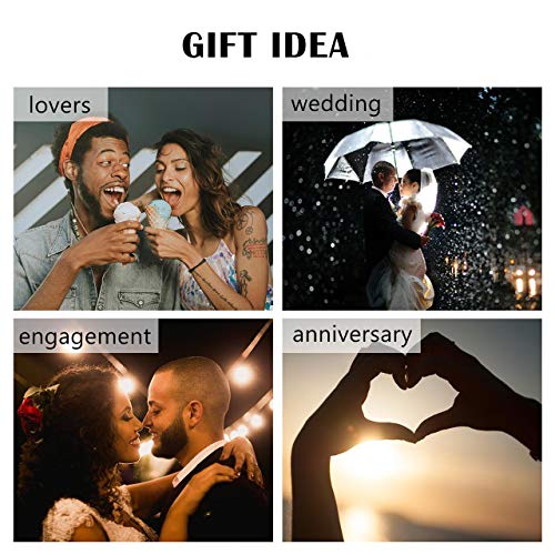 Personalized Master Custom Engraved Name His & Hers Real Love Matching Rings Set Stainless Steel Couples Pendant Necklaces For Engagement Wedding Valentine's Day Anniversary #TOP4