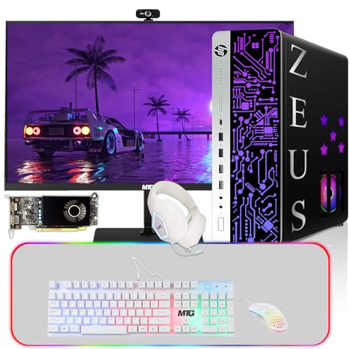 Image of TechMagnet HP G3 PC, Intel i5 6th Gen, RX 550 Graphics, 16GB RAM, 1TB SSD, 22 Inch Monitor, 4 in 1 Gaming Kit, Webcam, WiFi, Windows 11(Renewed)