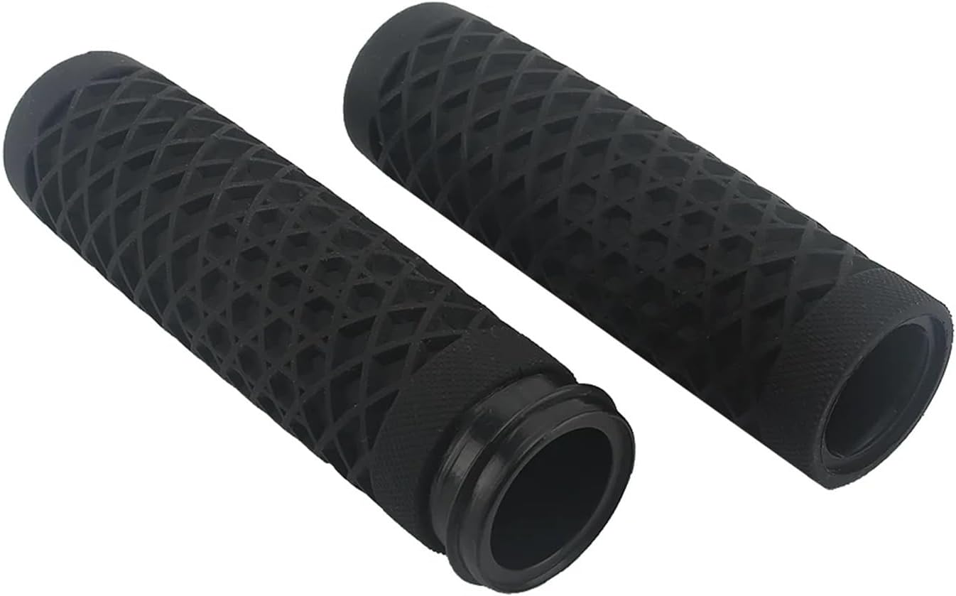 Motorcycle Handlebar Hand Grips Fit for Harley Touring Glide Road Fit for Softail FXDLS 1" 25mm Electronic Throttle Handlebars(Gray)