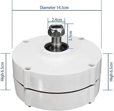 5000W Wind Turbine Generator Kit 12V24V48V AC Single Phase tor Wind Turbine High Efficiency Wind Power Generator Low Starting Speed for Home(Single shaft,12V_10KW)