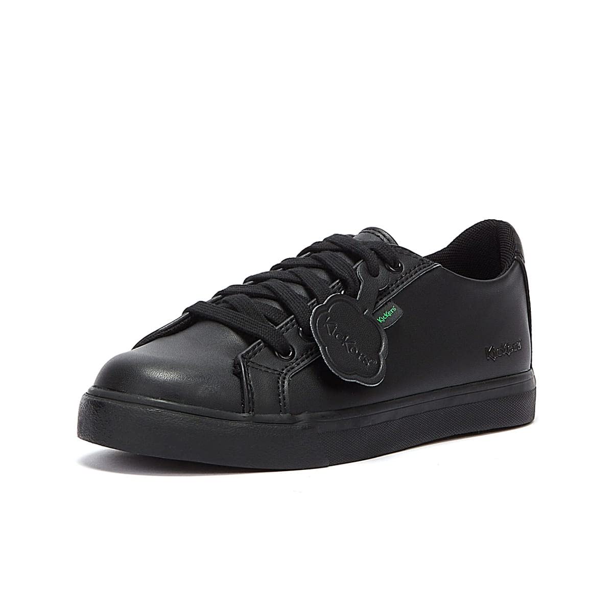 Kickers Tovni Lacer Vegan Junior Black Trainers-UK 12.5 Kids/EU 31