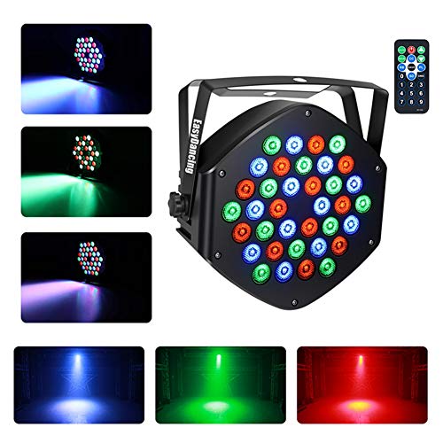 Stage Lighting Par Light 36x1W LED RGB 7 Channel with Remote for DJ