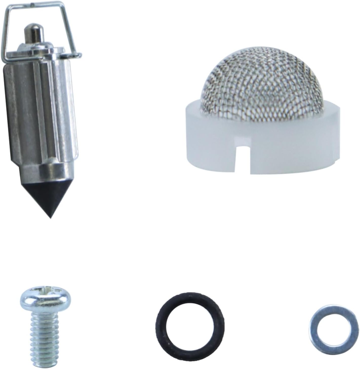 Silscvtt 4-Pack Carb Carburetor Repair Kit Kits Diaphragm Float Replacement for Kawasaki ZZR600 2004-2006 ZX6R ZX600 1990-1995