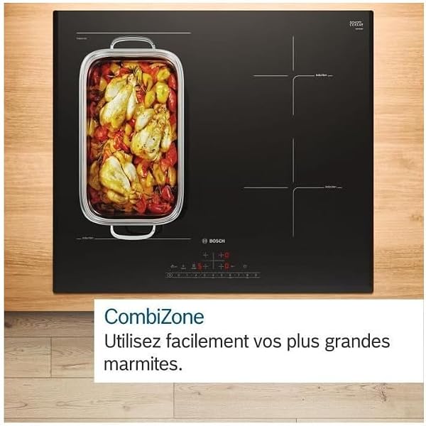 Bosch PVW831HC1E, Série 6, Plaque induction, 5 feux, 80 cm, Noir, Sans cadre - 5