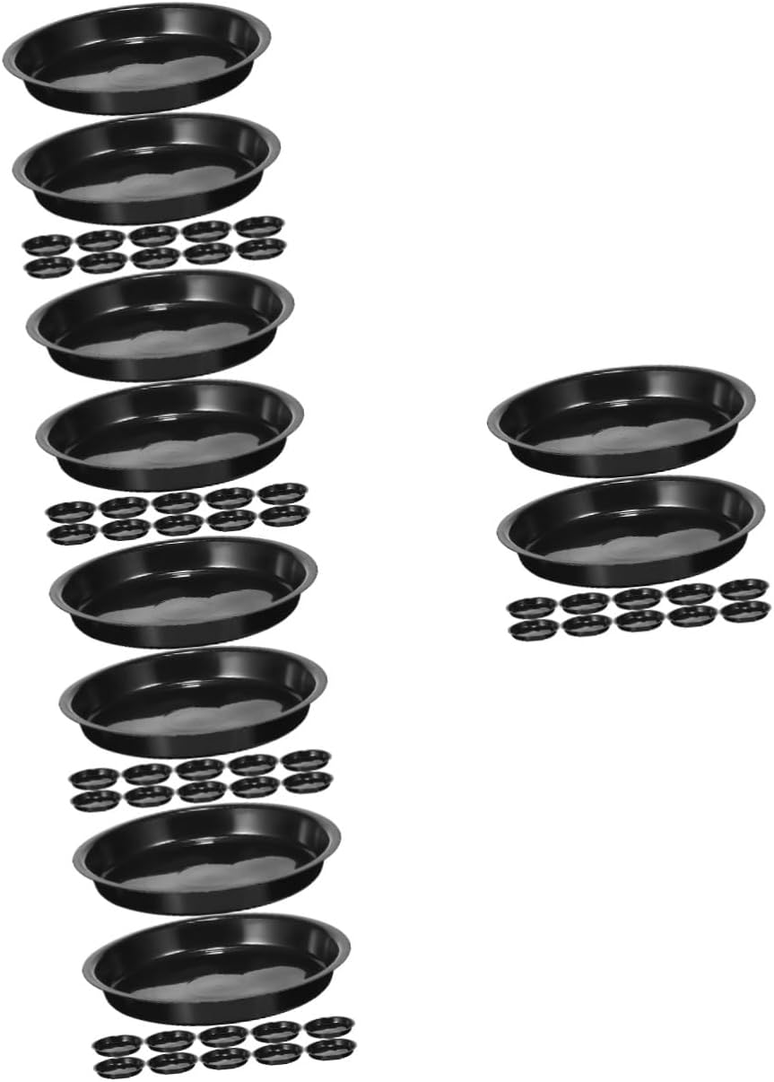 balacoo 80pcs Material Plant Saucer Round Flower Pot Tray Plant Saucers for Pots Water Tray for