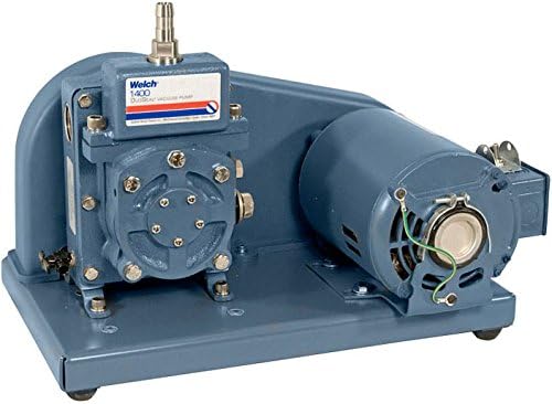 Welch 1400 DuoSeal 0.9 cfm 0.1 Micron Belt Drive Dual-Stage Pump 110V 250 Watts