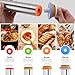 Rolling Pin with Adjustable Thickness Rings for Baking,Stainless Steel Dough Roller,Baking Supplies for Cookie Fondant Pizza Cake Pasta