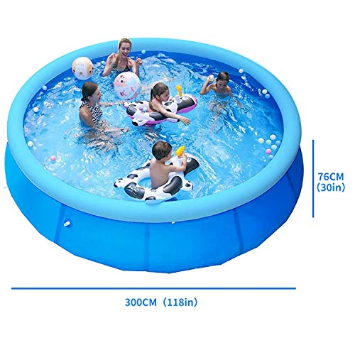 EPROSMIN Round Inflatable Swimming Pool - 10Ft X 30 in Large Swimming Pools with Air Pump Above Ground Pool for Adults,Kids,Family,Outdoor,Garden,Backyard,Summer Water Party