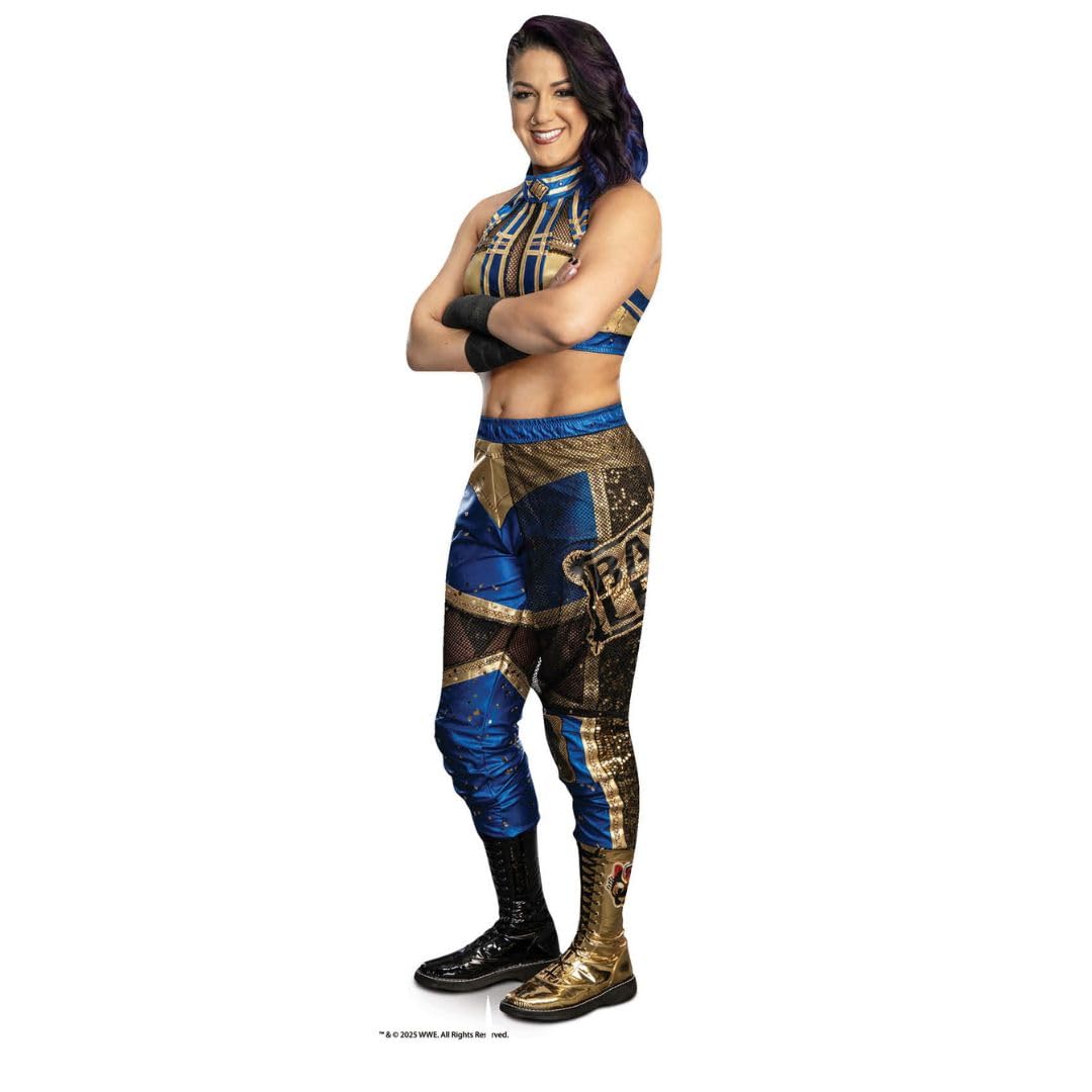 SC4582 WWE Bayley Three Shelf Top Cardboard Cut Outs Height 31cm, Ideal for WWE Theme Parties, Birthdays & Fans