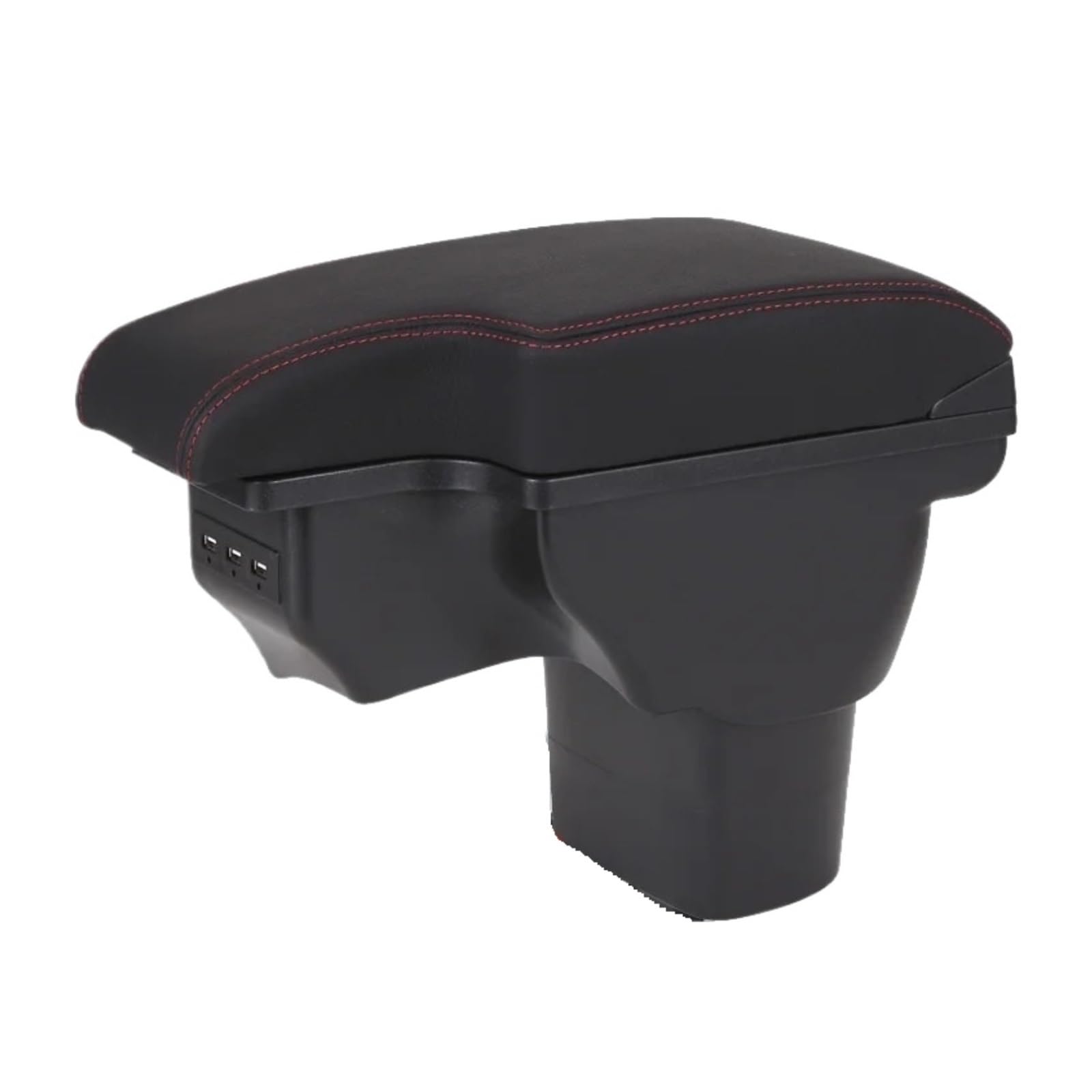 Umdjju B1 Black Red Corium For Nissan For Juke For Armrest For Infiniti Box Car Accessories Interior Details Storage Retrofit Parts Usb Car Centre Console Armrest Box(B1 Black Red Corium)