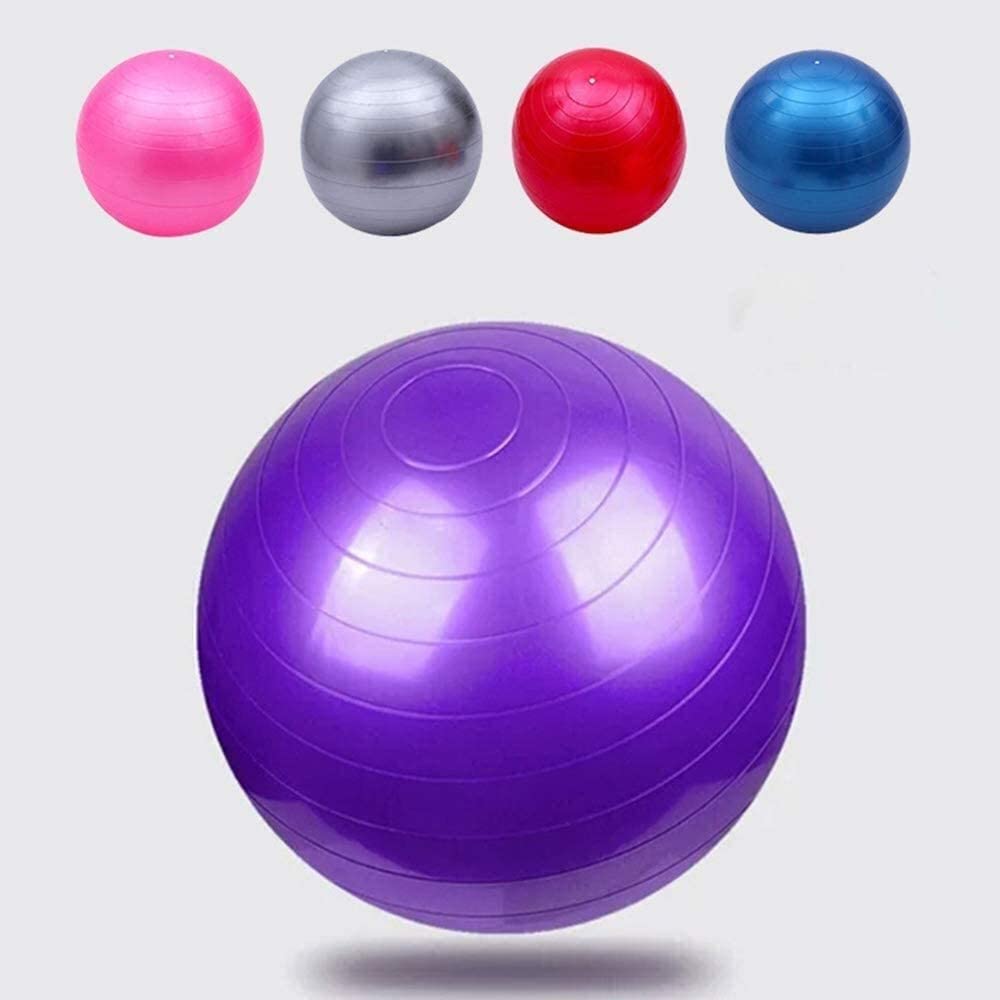 Piłka do fitnessu Piłka do jogi Pilates Ćwiczenia Piłka do ćwiczeń Piłka porodowa, Trening równowagi Fitness Piłka wspomagająca poród(Silver,85cm)