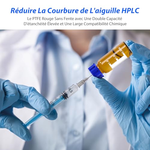 Flacons ambrés 2ml HPLC de haute pureté avec septa PTFE silicone de précision - 5