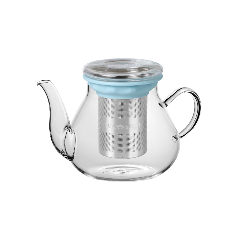 TEA SHOP - Tetera All in One Arabia 0,6L - De porcelana con infusor - Filtro de acero inoxidable - Accesorios para té o infusiones