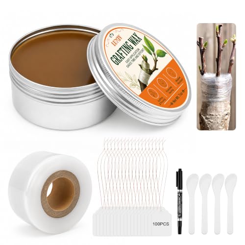 Luxiv Tree Grafting Wax Kit 7oz with 656ft Tape, 100 Tags, Pen