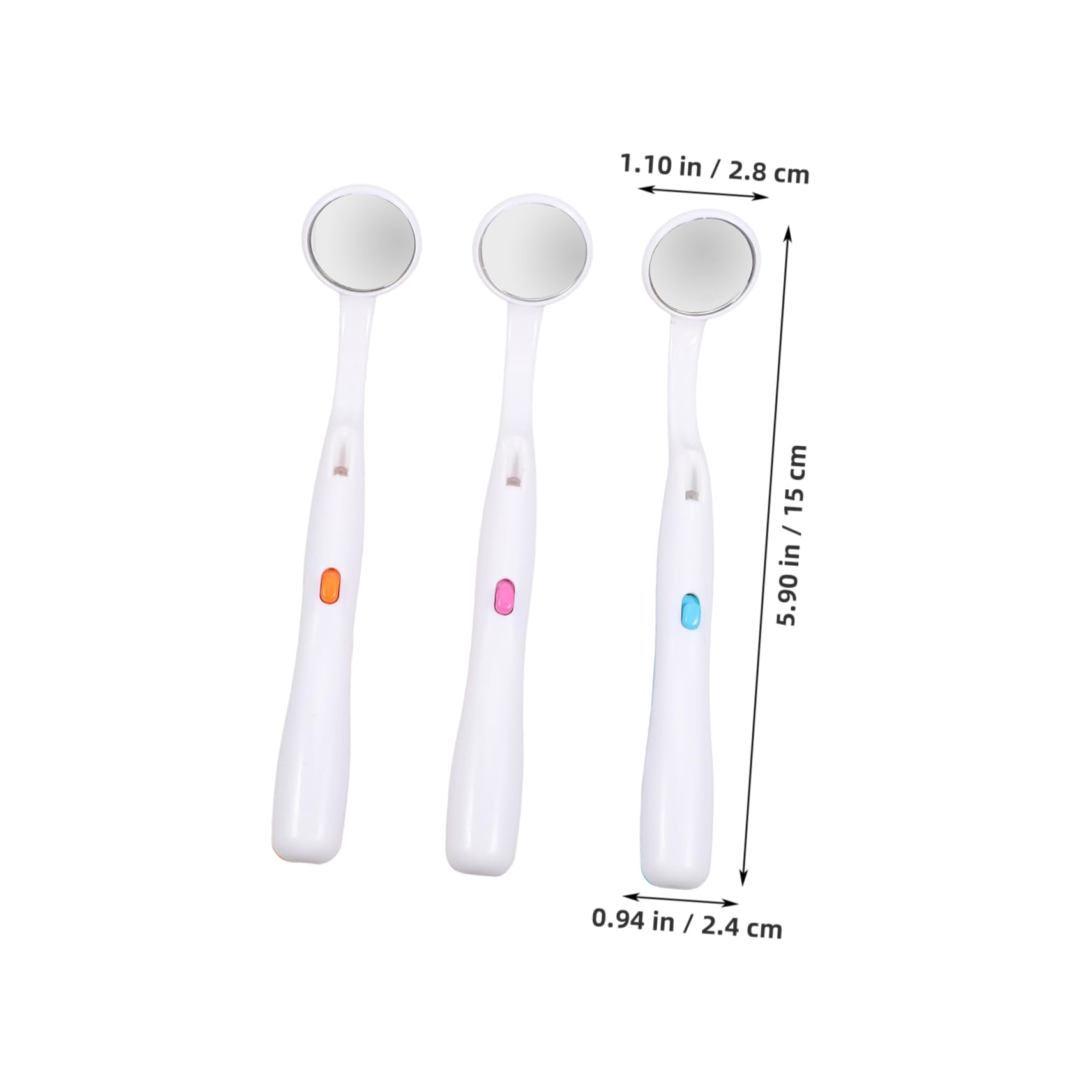 GLEAVI 15pezzi Specchi Dentista Con Led Per Ispezione Orale Per Dei Colori Portatile Per