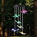 SUNJOYCO Butterfly Solar Wind Chime Outdoor