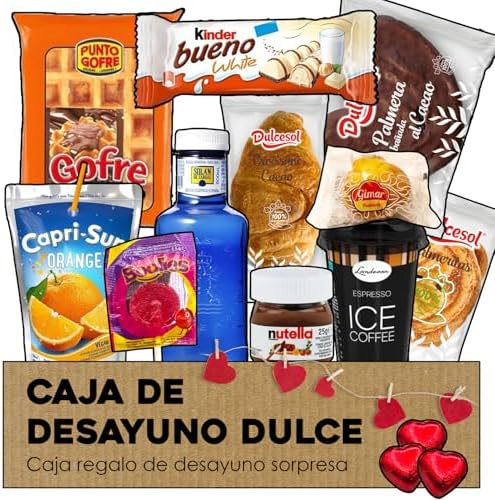 Caja Desayuno a Domicilio Sorpresa - Kit Desayuno Dulce - Con Cro...