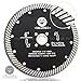 Diamond Turbo Blade for Stone,Glass Concrete,Travertine, Marble,Quartz (6" Pack of 1)