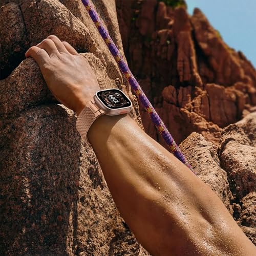 Image of BXUXOHS Milanese Loop for Apple Watch Ultra 3 /2 Band 49mm 46mm 45mm 44mm 42mm Men,Tactical Mecha Strap Military-Grade Design,Magnetic Metal Wristband for iWatch Ultra 2 /3 Series 11 /10 /9 /8 /7 /6 /5 /4 SE