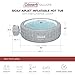 Coleman Sicily AirJet Large Round 5 to 7 Person Inflatable Hot Tub Portable Outdoor Spa with 180 AirJets and EnergySense Cover, Grey
