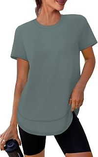 XIEERDUO Womens Workout Tops Short Sleeve Shirts Sun Protection UPF 50+ Quick Dry Outfits for Hiking Running S-3XL