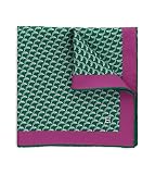 pañuelo italiano traductor twill 100% seda Esclusivo Italiano - Pañuelo de bolsillo Delfino en twill de seda