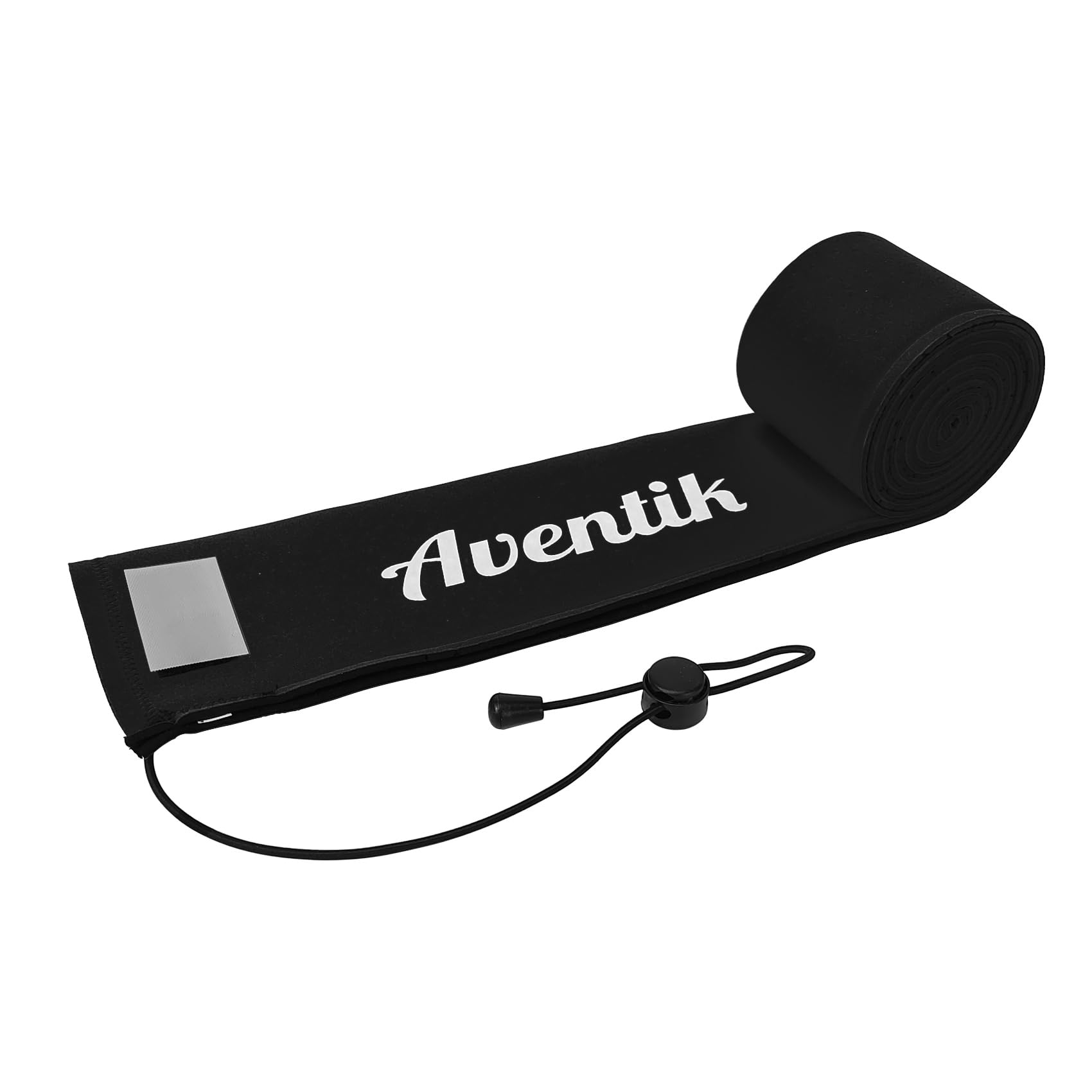 Aventik Rod Sleeve for Fishing Rods, Neoprene Snag Resistant, Floating Cover for 6-9ft Spinning, Casting Rods (Black-No Air Vent, Length: 60''/1.52m)