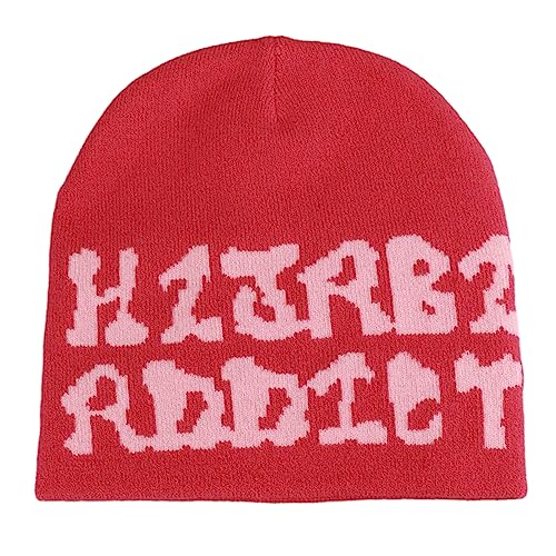 Elastic Windproof Winter Hat Knitted Letter Hat for Women Men Keep Ear Warm Hat Soft Cold Weather Supplies