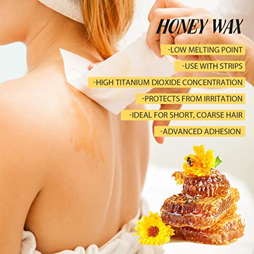 Wax Bear Roll On Wax Kit,Depilatory Wax Roller Kit For Sensitive Skin, Soft Wax Heater With 2 Cartridge Refill,10 Wipes And 100 Pcs Wax Strips #TOP3