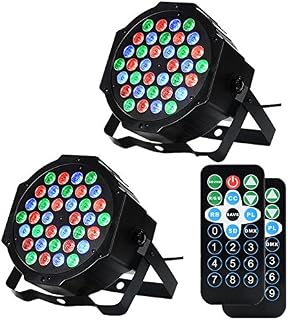 LUNSY DJ Par Lights, 36LED Uplighting Lights for Events, Stage Lighting Sound Activated