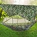 Portable Camping Hammock Hiking Hammock with Mosquito Net Rain Cover Dark Green
