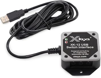 X-keys USB Programmable Switch Interface for 6-12 Switches (XK-12) Made in USA