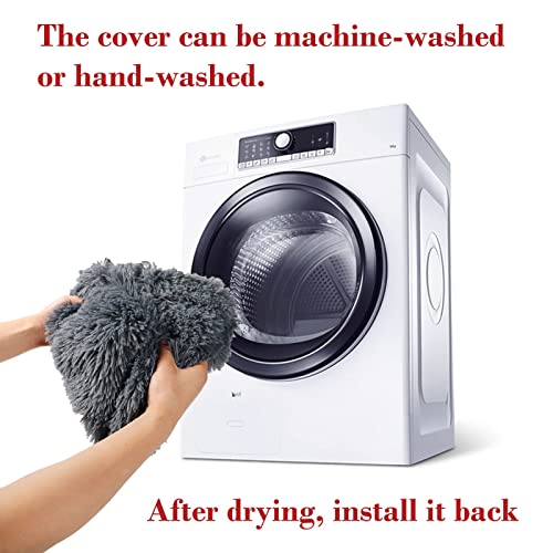 Calming Dog Bed Fluffy Plush Dog Mat For Furniture Protector With Removable Washable Cover For Large Medium Small Dogs And Cats (Small(35X31X5), Dark Grey) #TOP3