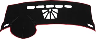 Car Dashboard Cover Mat Compatible for Buick LaCrosse 10-16, Protective Polyester Black Red Center Console Interior Trim Dash Board Mat