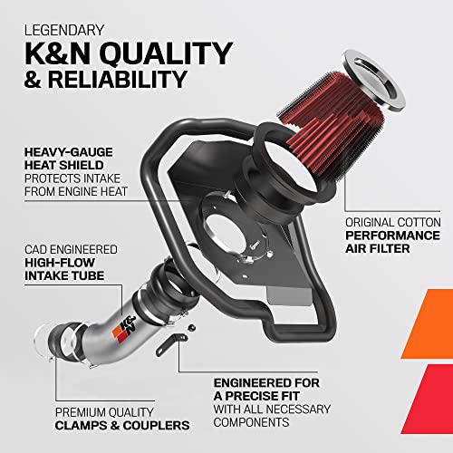 Image of K&N Cold Air Intake Kit: Increase Acceleration & Engine Growl, Guaranteed to Increase Horsepower up to 5HP: Compatible with 2.0L, L4, 2010-2011 KIA (Soul), 69-5306TS