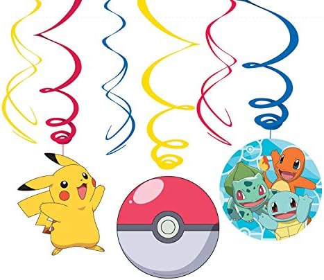 amscan 9904824 - Pokémon Birthday Party Plastic Loot Bags - 8 Pack