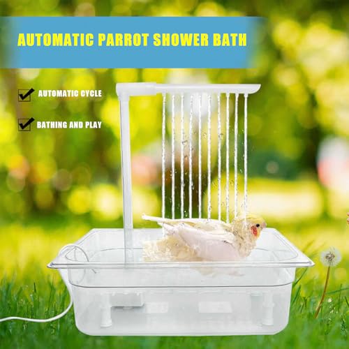 Douche pour perruches et canaris avec pression d'eau réglable pour cage d'intérieur - 4