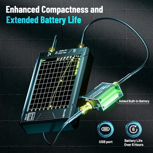 Image of SeeSii TinySA Ultra+ Spectrum Analyzer with ZK06-20dB Low Noise Amplifier, 4.0 Inch 100 kHz to 5.4 GHz Handheld Tiny Frequency Analyzer with 32Gb Card,100kHz to 800MHz MF /HF /VHF UHF Input