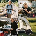 Tactical Outdoor & Car Workshop Tool Storage Bag, Wide Mouth Water Resistant Small Tool Organizer Pouch with Zipper Handle, Heavy Duty Multi-Purpose Bag for Men, Repairmen, Carpenters & Handymen