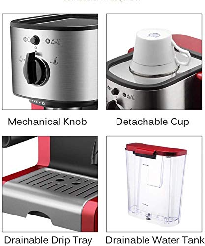 Cafetera automática italiana de espresso con vapor y tanque 1.25 L miniatura 5