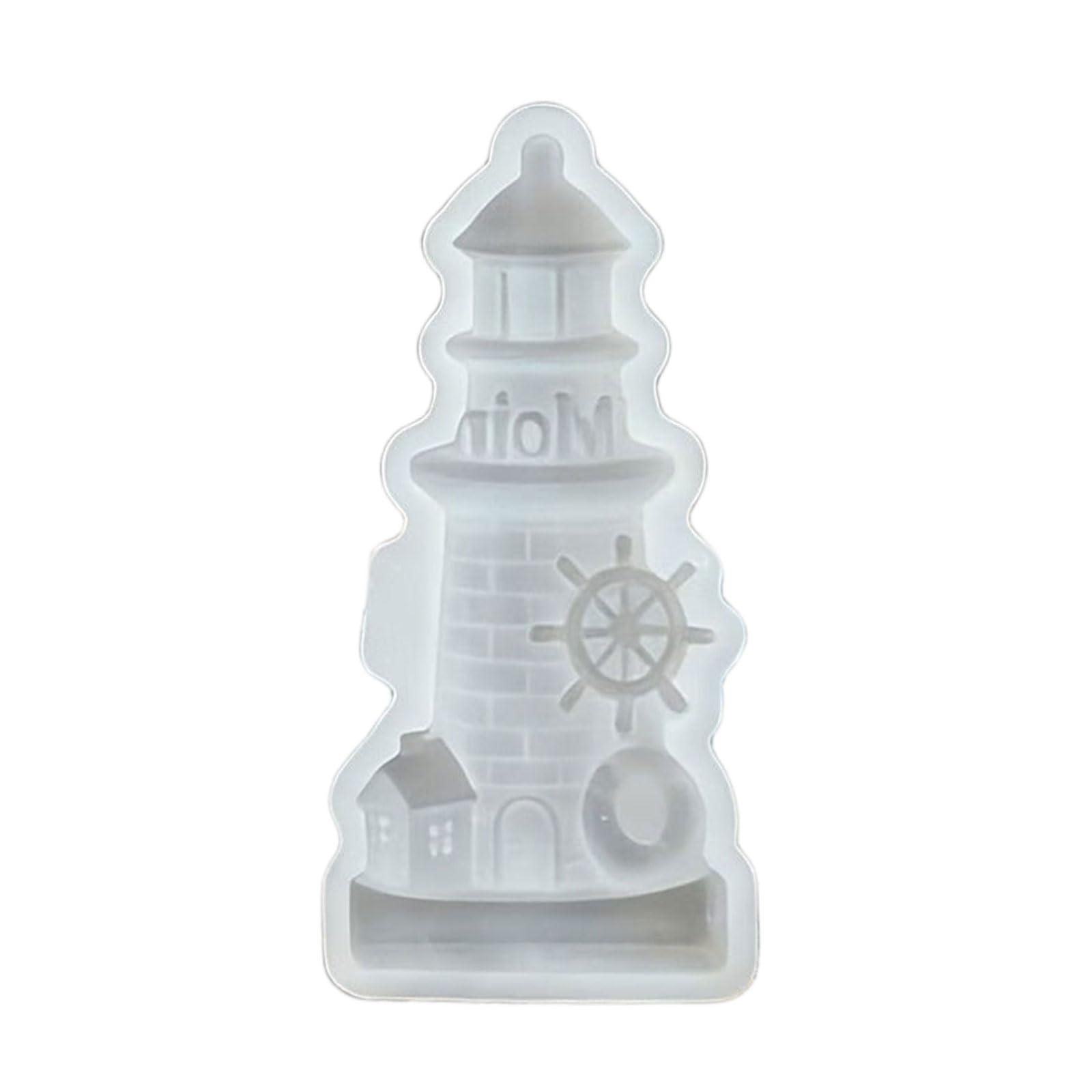 EXQIOUR 3D Lighthouse Silicone for Making Gypsum Sculpture Home Decoration Lighthouse Multipurpose