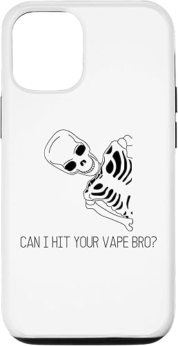 Miniatura 4 de Funda de regalo para iPhone 11 Can I Hit Your Vape Bro Funny Skeleton Vaping