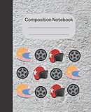  Composition Notebook: Motor Sports - Back to School Wide Ruled Paper /110 Pages 7.5\'\'x9.25\'\' Composition Book