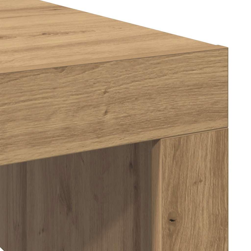 vidaXL Mesa de Centro Madera de ingeniería Roble Artisan 100x100x35 cm, Mesa Auxiliar, Mesa de salón, Mesa Decorativa, mesita de sofá