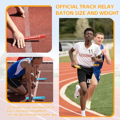 Archerest 4PCS Track Field Relay Baton, Aluminum Alloy Field Race Running Batons Suitable for Outdoor Sports Practice Athlete Tool, Corrosion Resistant Track and Field Equipments - Thumbnail 6