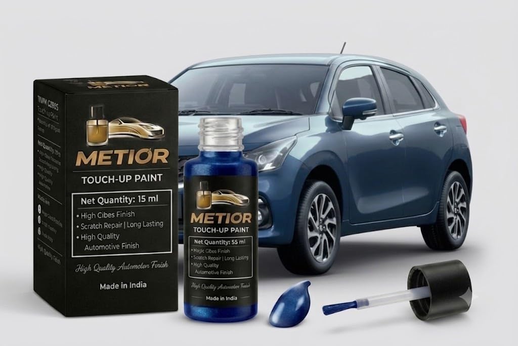 maruti suzuki baleno nexa blue (zyr) touch up paint pen | oem factory color match | professional scratch remover | quick dry high gloss finish | stone chip & minor scratch repair | anti-rust formula | diy car touch up | 18ml | nexa blue (zyr)