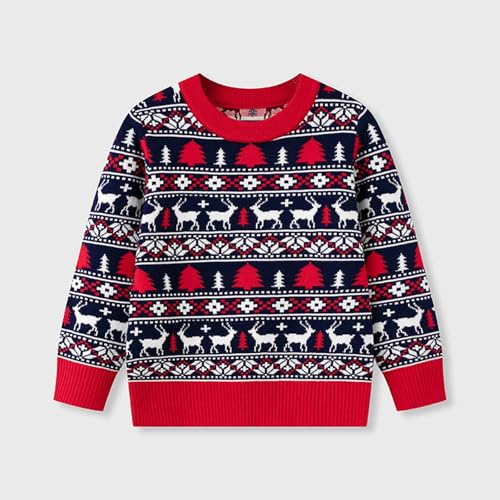 Pull de Noël pour enfants en maille chaude et confortable - 5