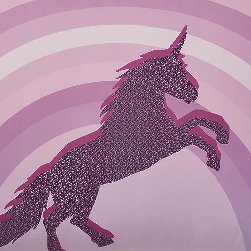 Image of Kids Bedding Set Bed in a Bag for Boys and Girls Toddlers Printed Sheet Set and Comforter, Twin, Unicorn Forever